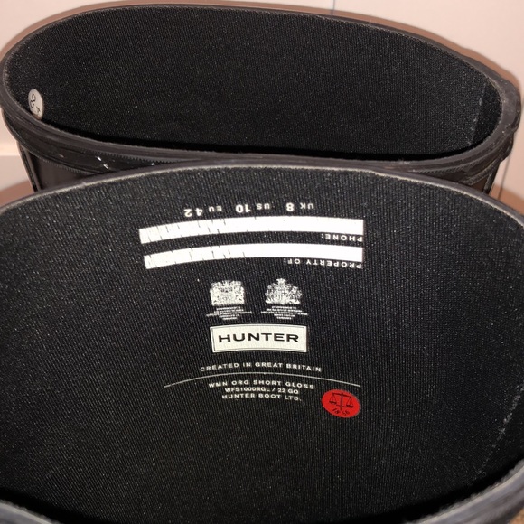 Hunter black rain boots - Picture 4 of 5